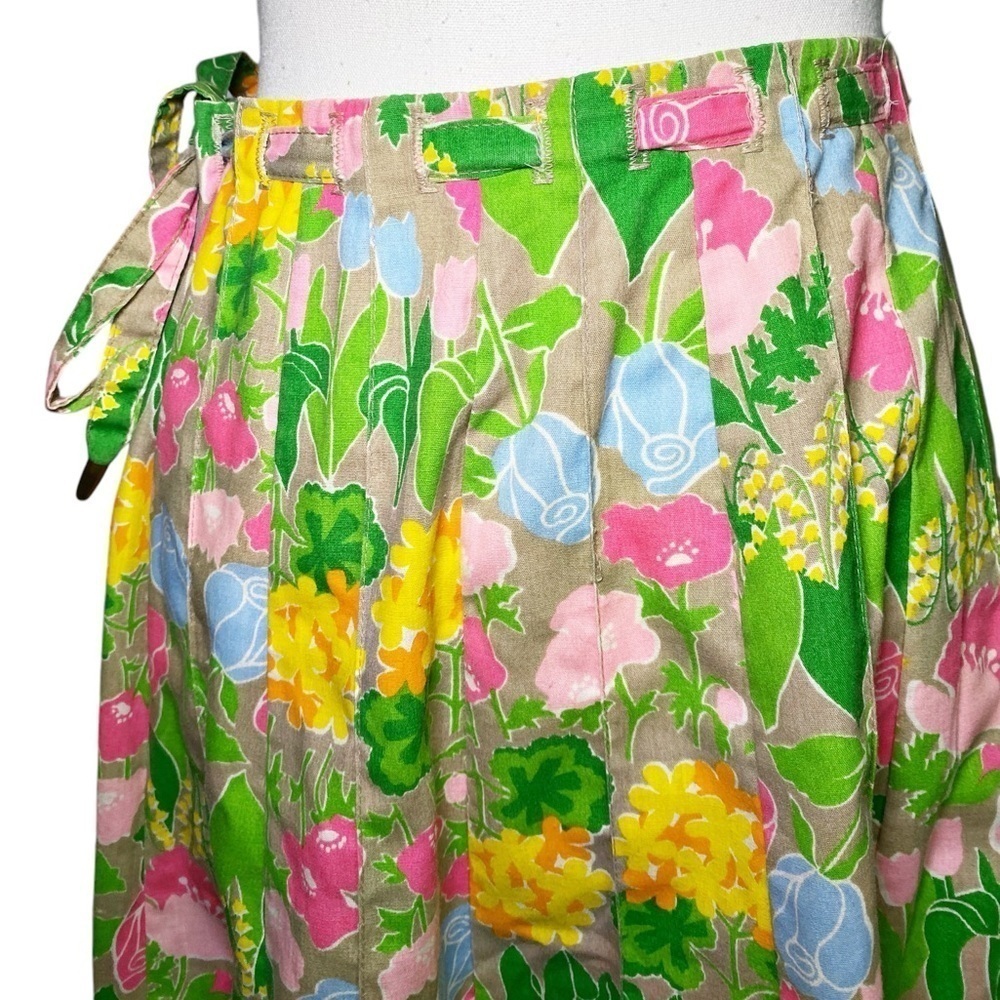 Peter Popovitch 1970’s Vintage Floral Wrap Midi Skirt - Picture 5 of 14